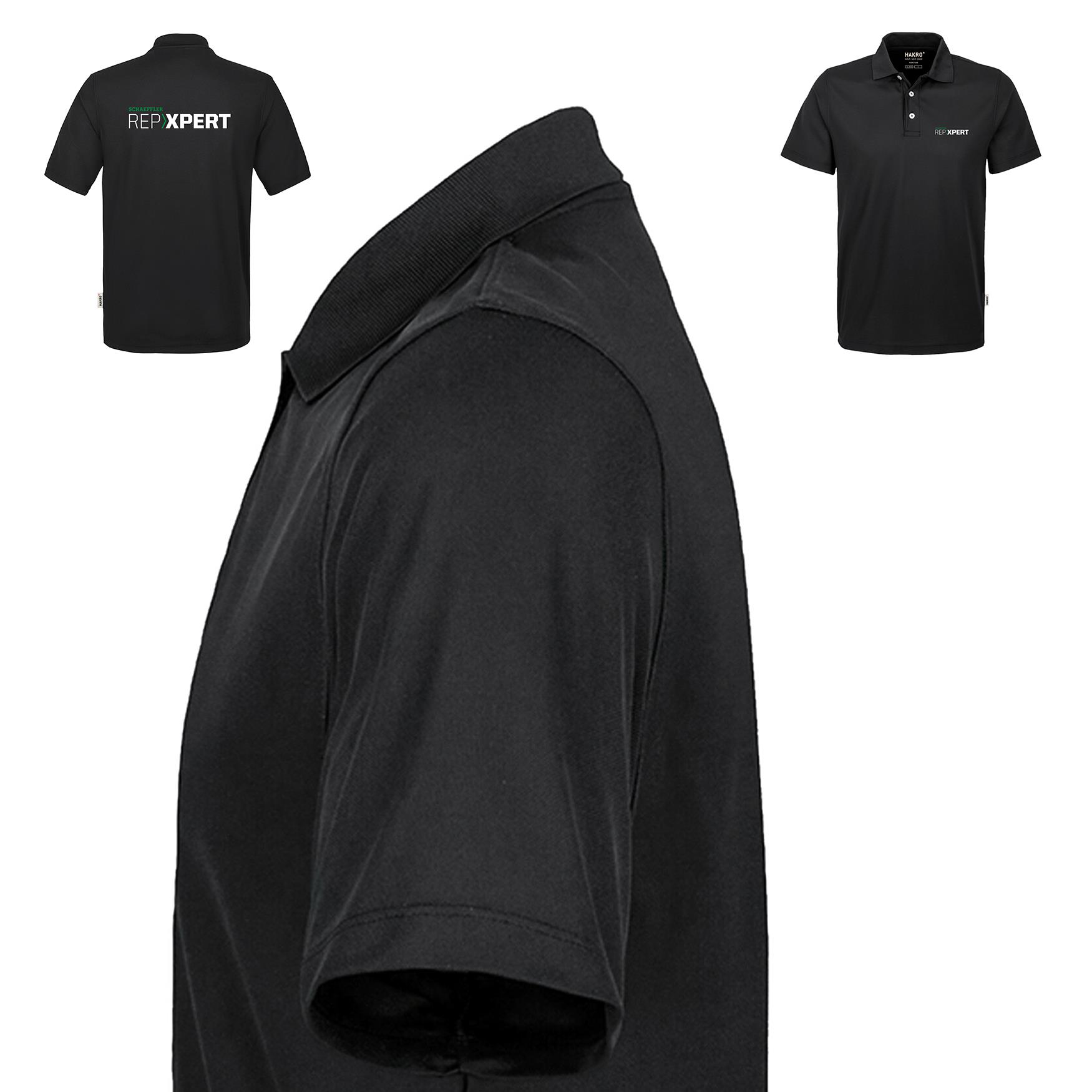 RXP Polo Unisex Coolmax  schwarz
