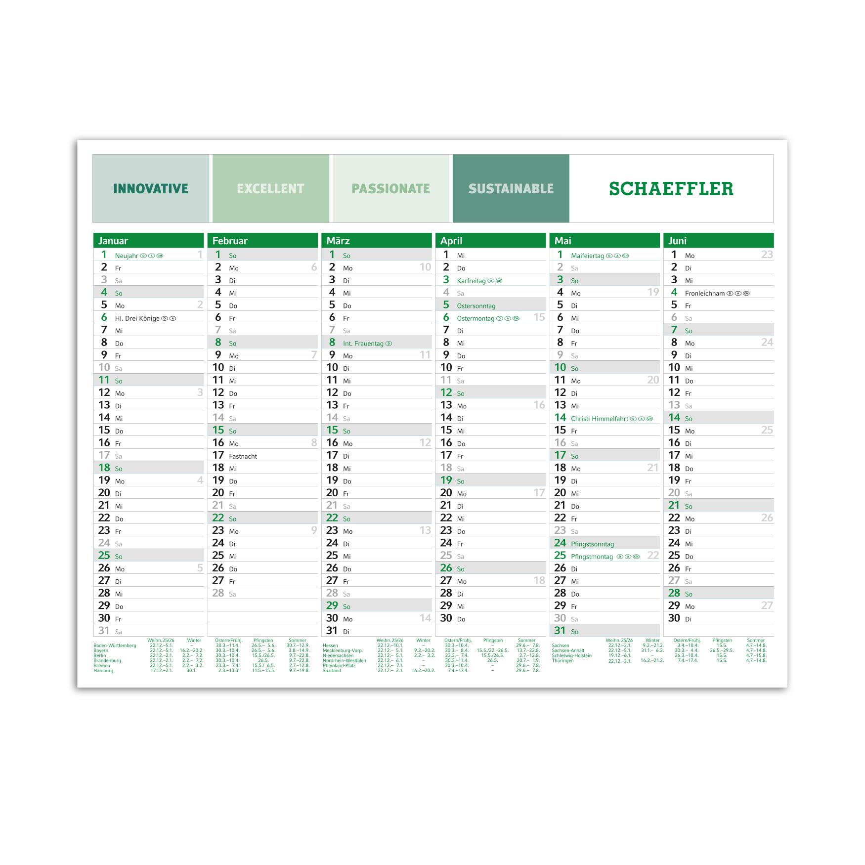 Tafelkalender A5 2027