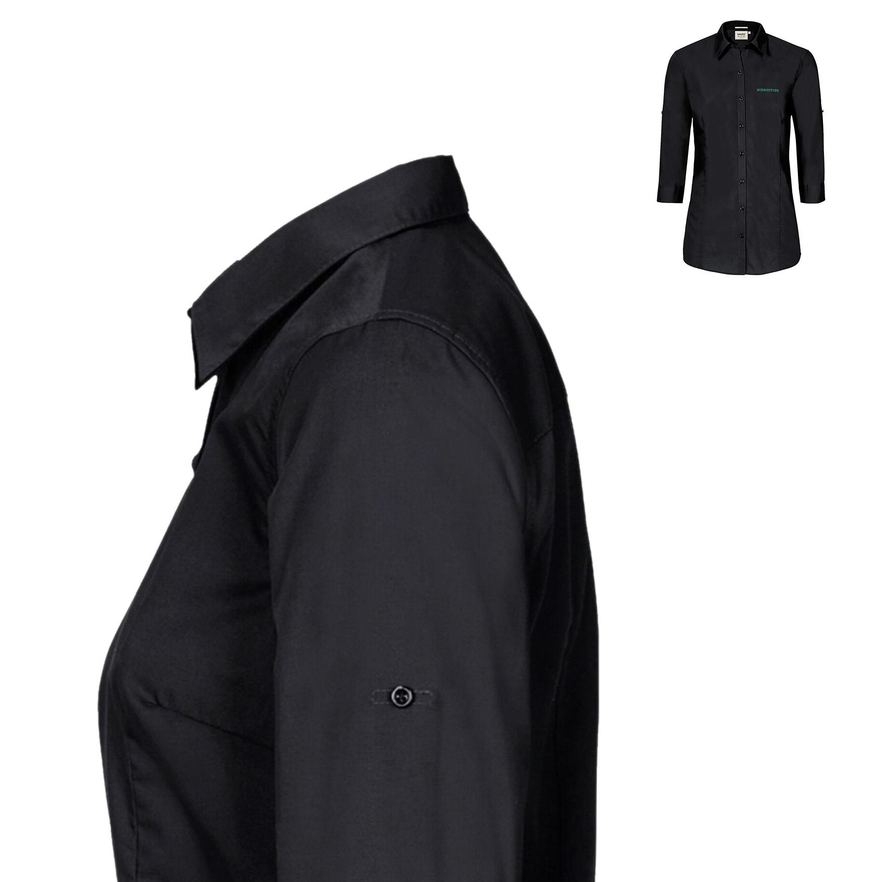 Bluse Vario 3/4-Arm schwarz
