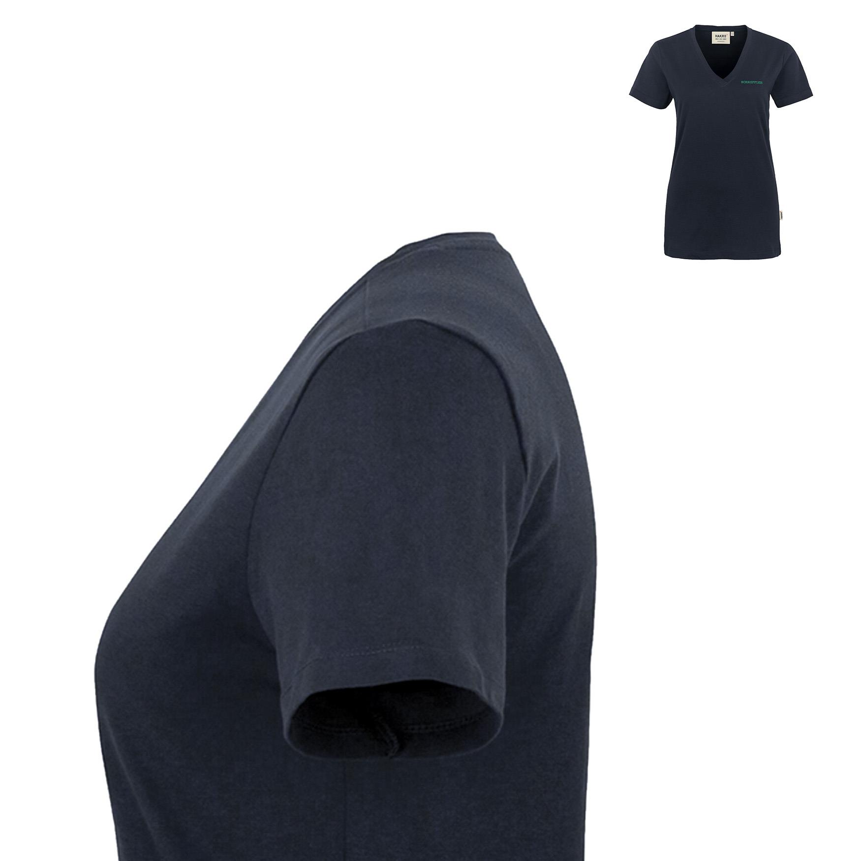 V-Shirt Damen Classic anthrazit