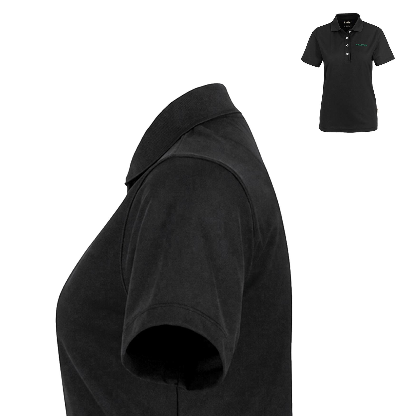 Polo Damen COOLMAX® schwarz