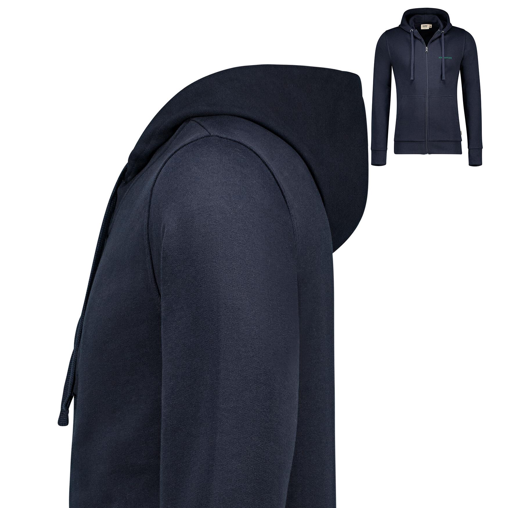 Kapuzen-Sweatjacke Unisex Premium anthrazit