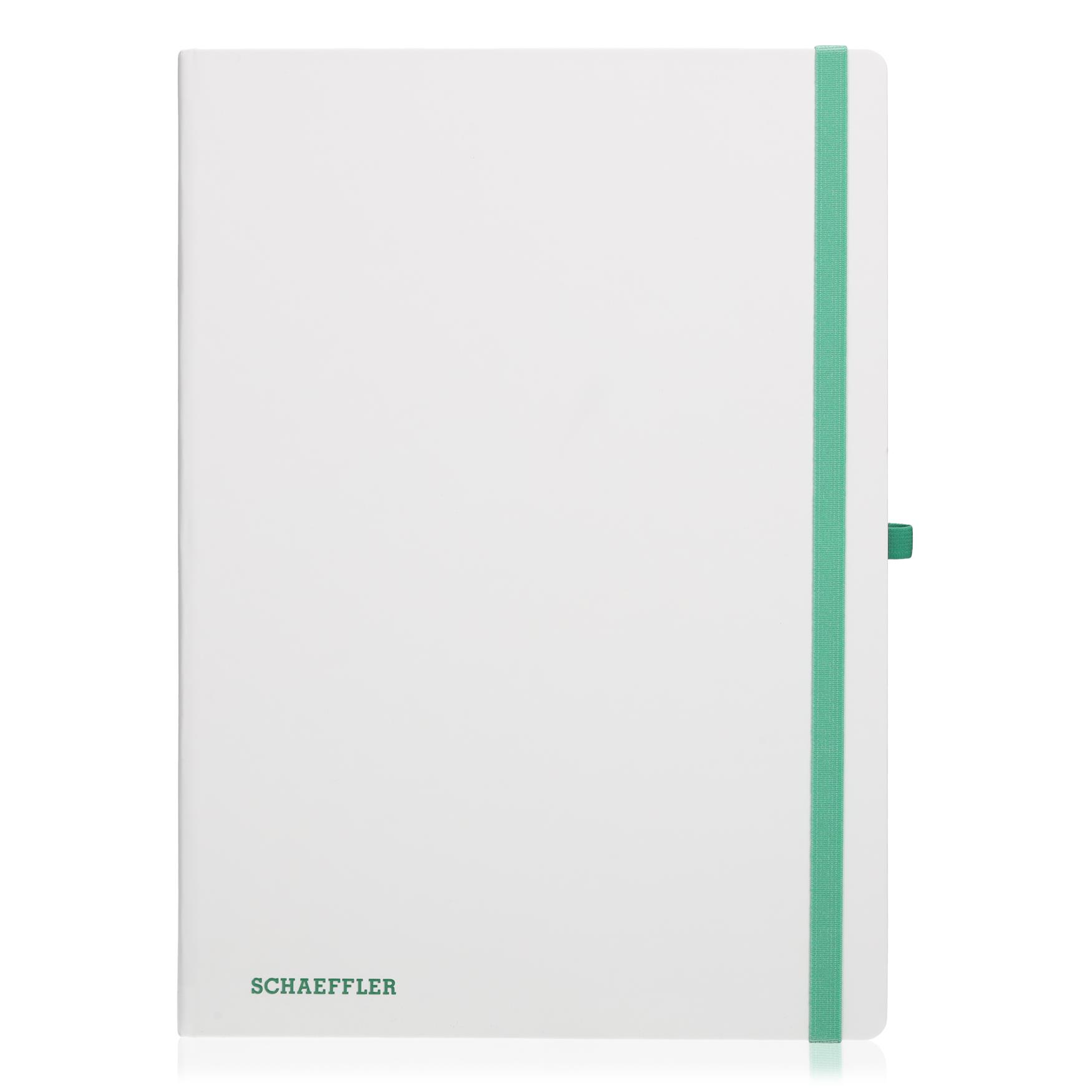 Notizbuch Hardcover A4 weiss