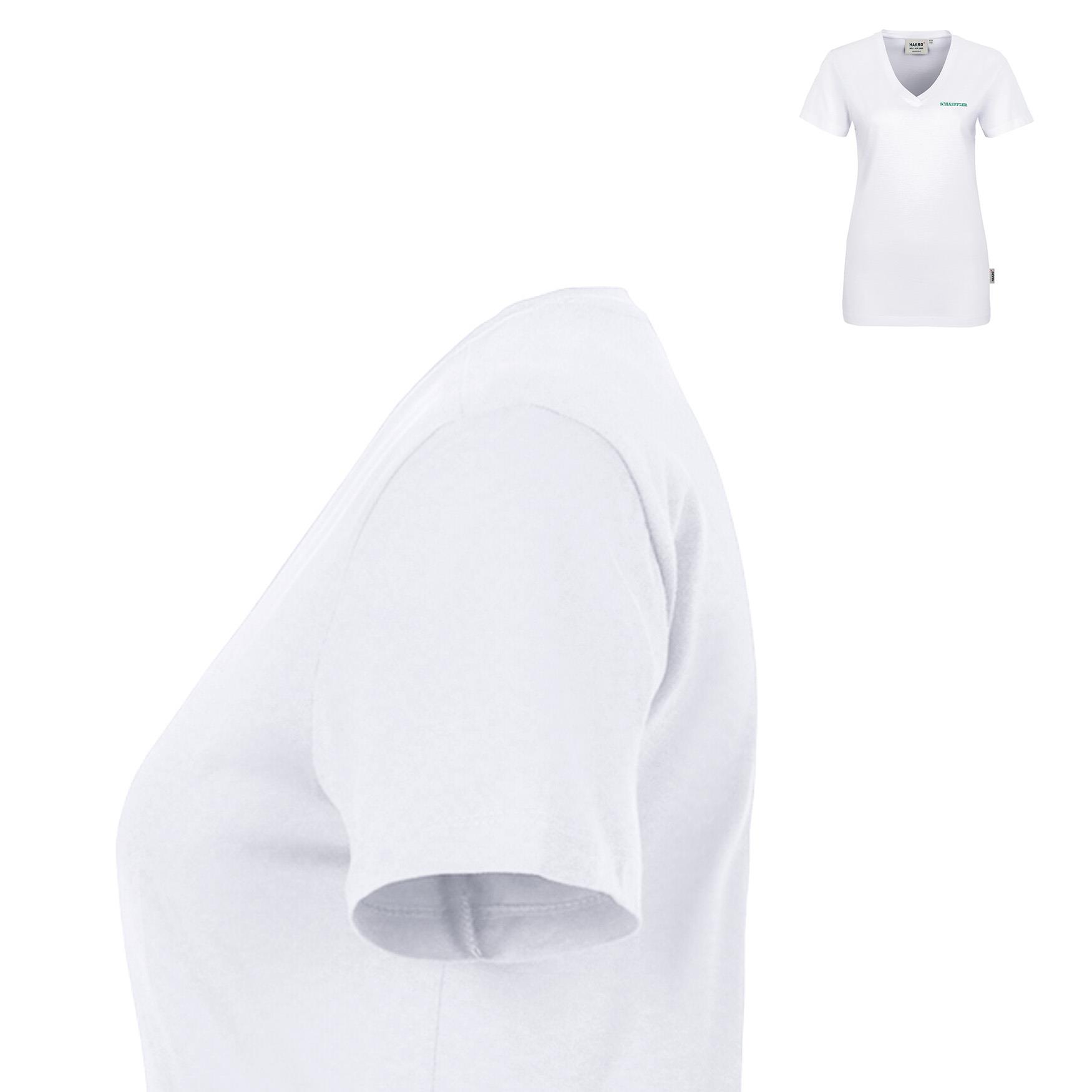 V-Shirt Damen Classic weiss