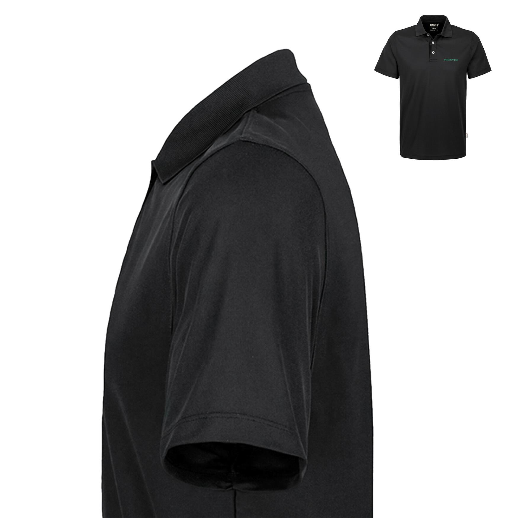 Polo Unisex Coolmax schwarz