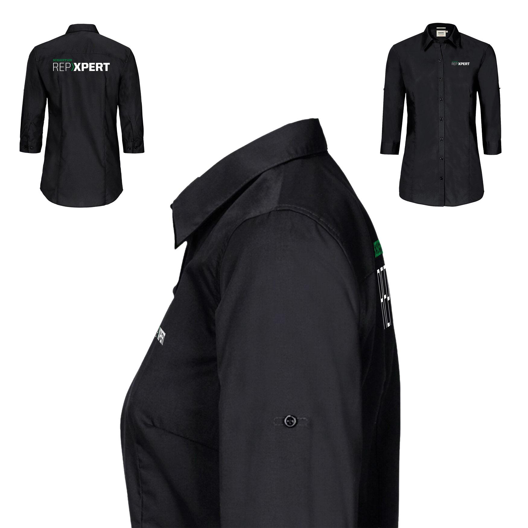 RXPBluse 3/4-Arm Vario schwarz