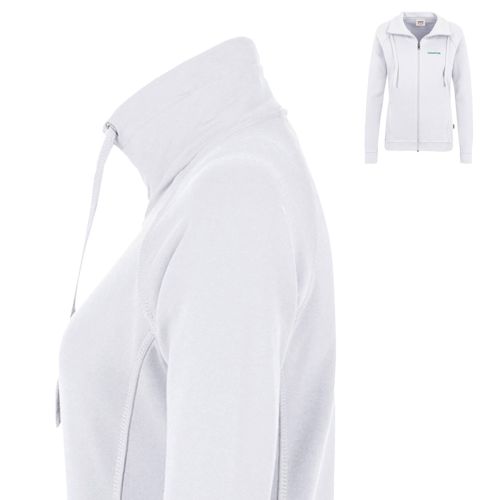 Sweatjacke Damen Premium weiss