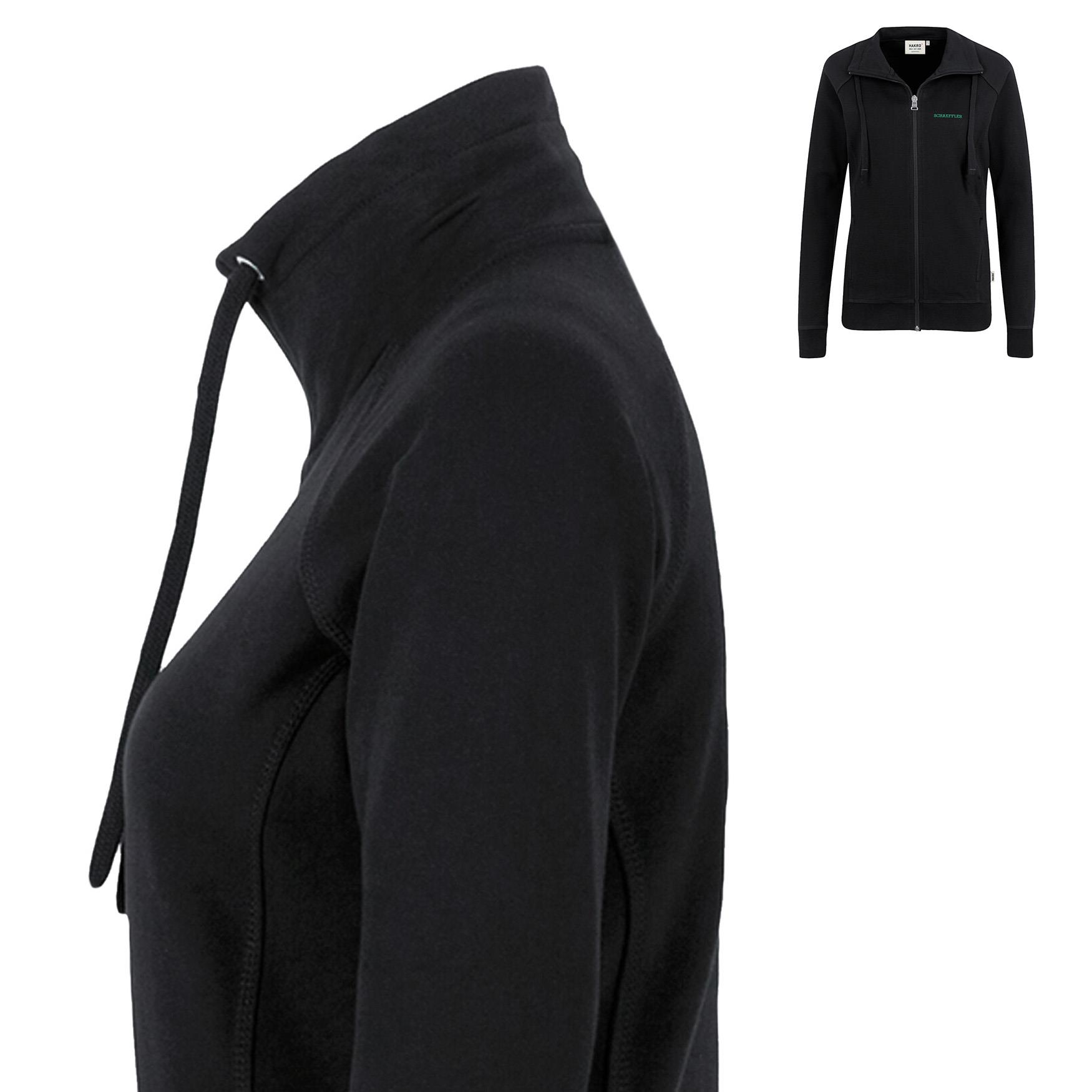 Sweatjacke Damen Premium schwarz
